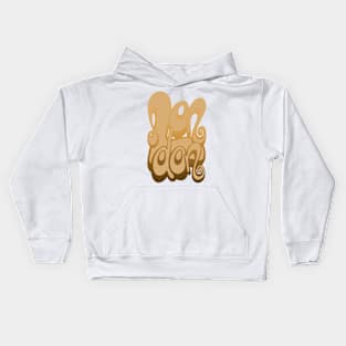 London lettering art - warm sands Kids Hoodie